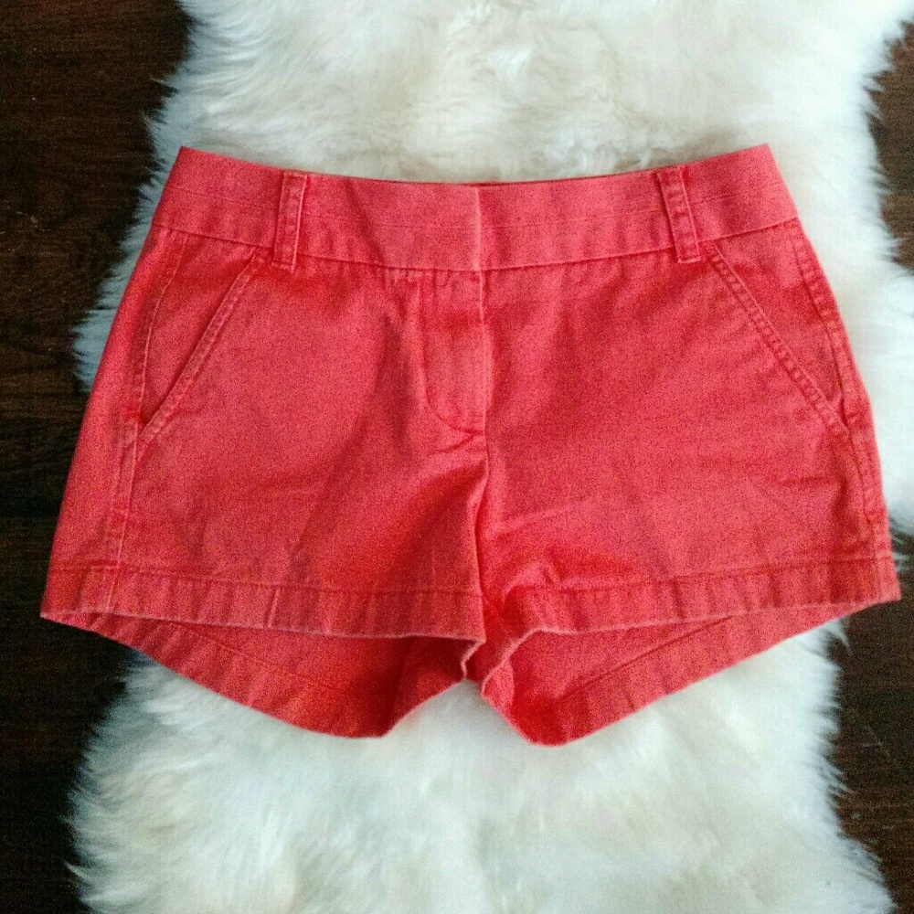J. Crew Chino Shorts Orange 0